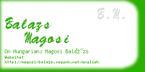 balazs magosi business card